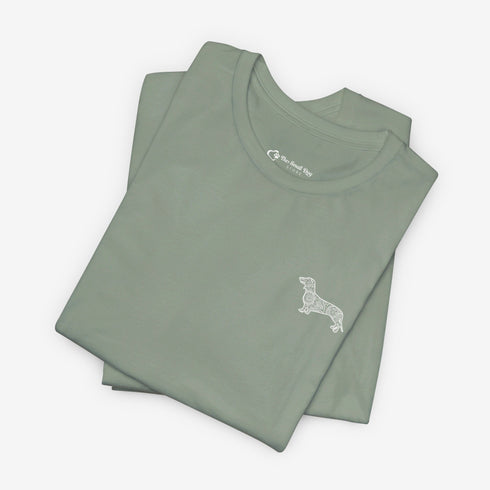 Dachshund T- Shirt - Dachshund Shirt for Women - Dachshund Mandala Tee